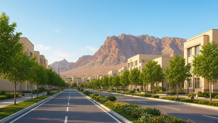 بلوار و فضای سبز شهرک علمی و تحقیقاتی اصفهان